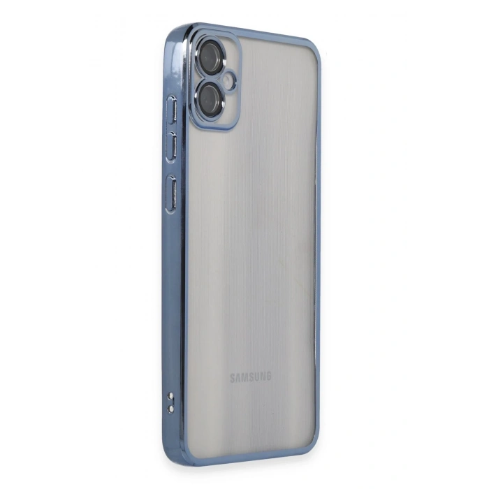 Mey İthalat®  Samsung Galaxy A05 Kılıf  Lensli Silikon - Lacivert