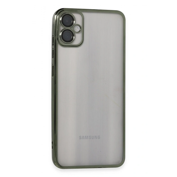 Mey İthalat®  Samsung Galaxy A05 Kılıf  Lensli Silikon - Yeşil