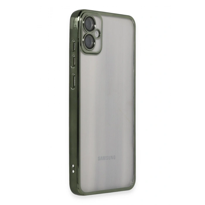 Mey İthalat®  Samsung Galaxy A05 Kılıf  Lensli Silikon - Yeşil