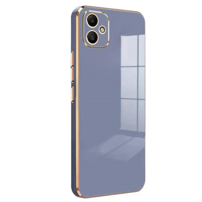 Mey İthalat®  Samsung Galaxy A05 Kılıf Volet Silikon - Mavi