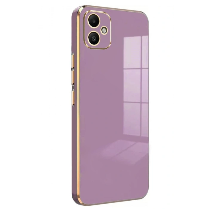 Mey İthalat®  Samsung Galaxy A05 Kılıf Volet Silikon - Mor