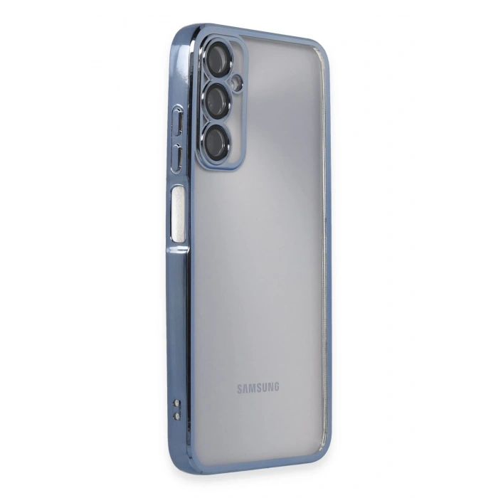 Mey İthalat®  Samsung Galaxy A05S Kılıf  Lensli Silikon - Açık Mavi