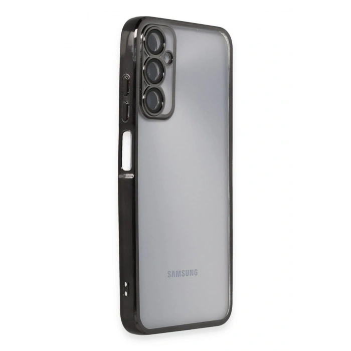 Mey İthalat®  Samsung Galaxy A05S Kılıf  Lensli Silikon - Siyah