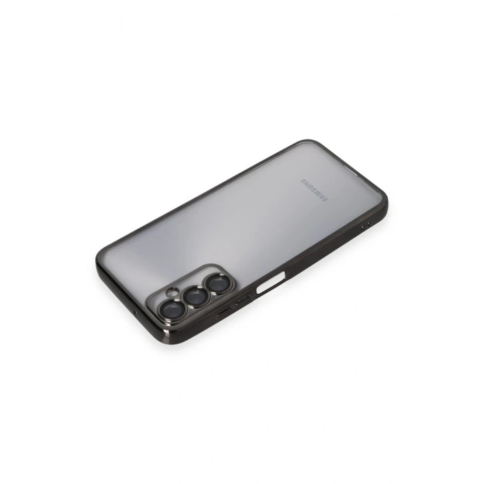Mey İthalat®  Samsung Galaxy A05S Kılıf  Lensli Silikon - Siyah