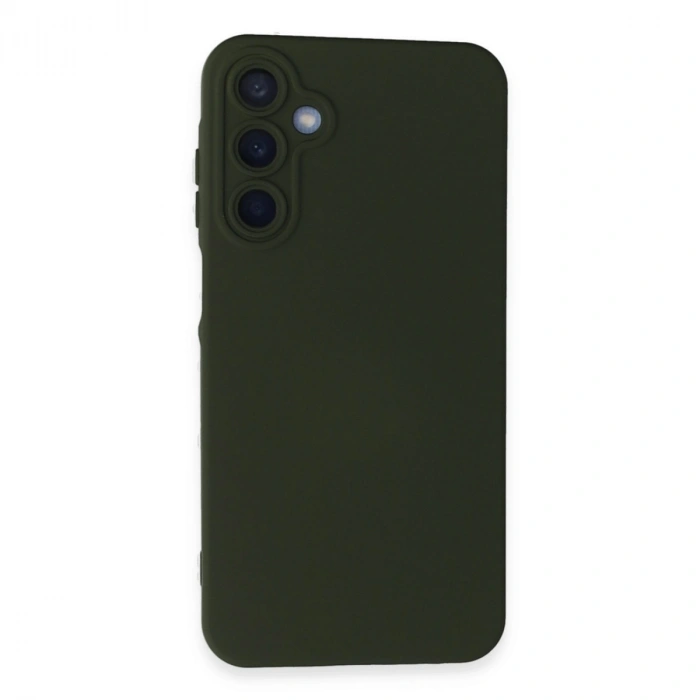 Mey İthalat®  Samsung Galaxy A05S Kılıf Nano içi Kadife Silikon - Koyu Yeşil