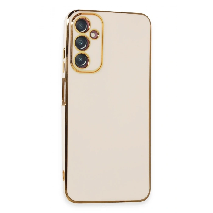 Mey İthalat®  Samsung Galaxy A05S Kılıf Volet Silikon - Beyaz