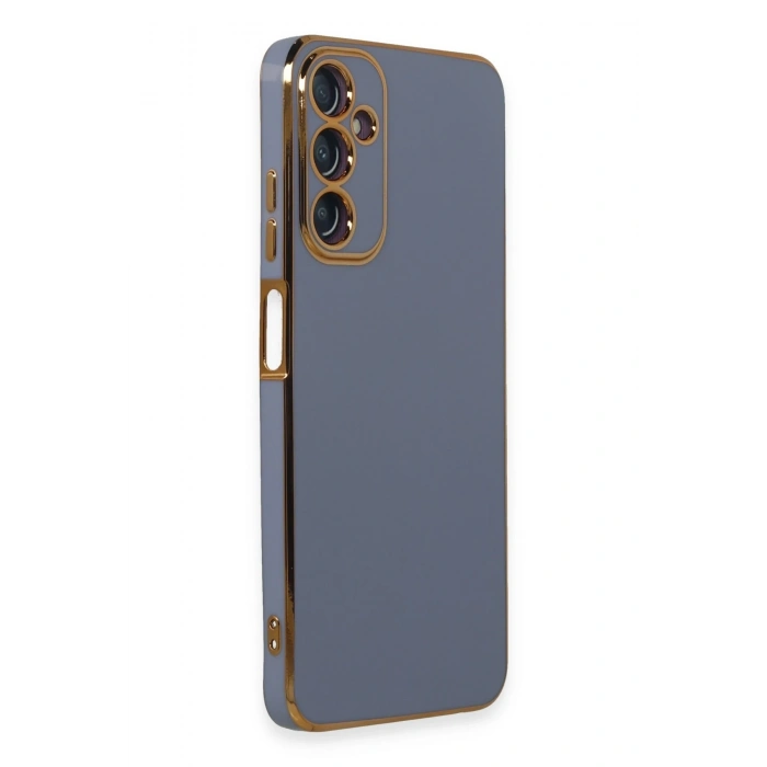 Mey İthalat®  Samsung Galaxy A05S Kılıf Volet Silikon - Mavi
