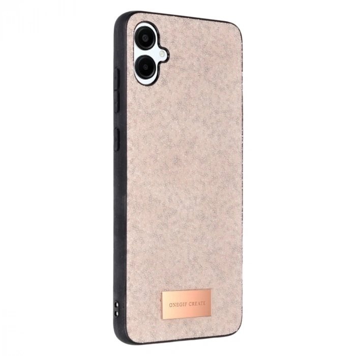 Mey İthalat®  Samsung Galaxy A06 Bright Simli Kapak - Pembe
