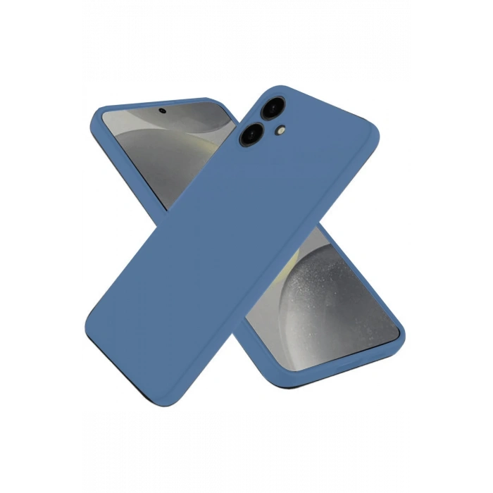 Mey İthalat®  Samsung Galaxy A06 Kılıf First Silikon - Mavi
