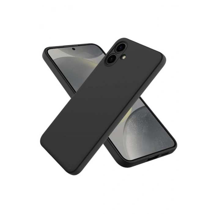 Mey İthalat®  Samsung Galaxy A06 Kılıf First Silikon - Siyah