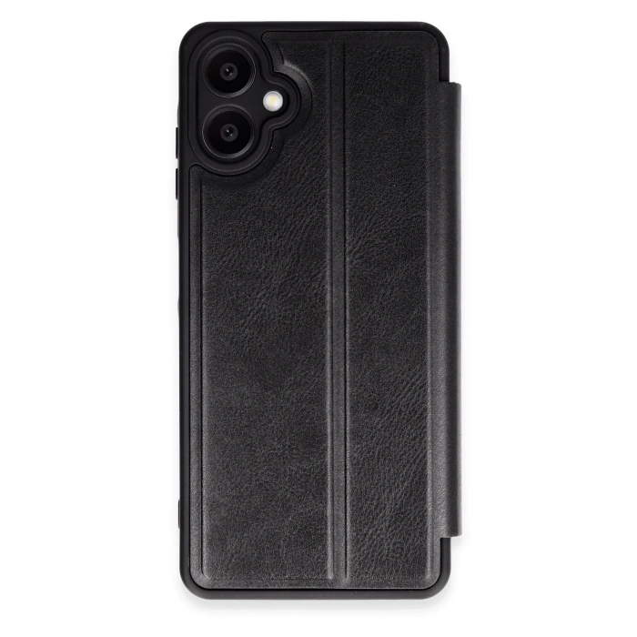 Mey İthalat®  Samsung Galaxy A06 Kılıf Flip Cover - Siyah