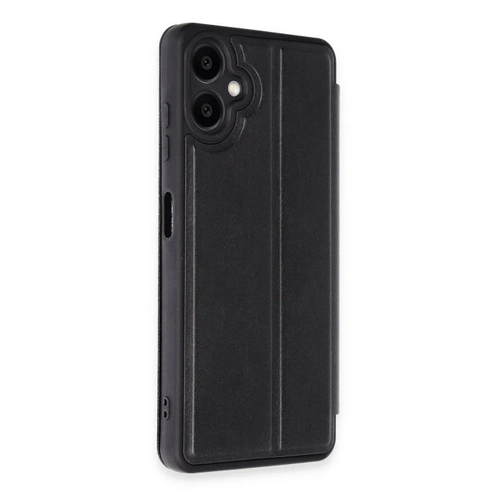 Mey İthalat®  Samsung Galaxy A06 Kılıf Flip Cover - Siyah
