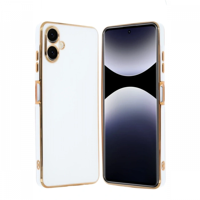 Mey İthalat®  Samsung Galaxy A06 Kılıf Volet Silikon - Beyaz