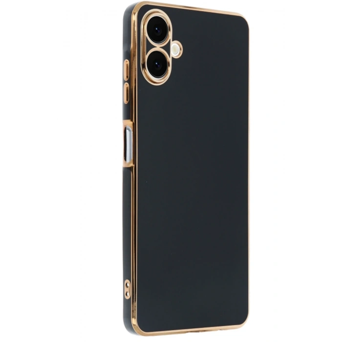 Mey İthalat®  Samsung Galaxy A06 Kılıf Volet Silikon - Siyah