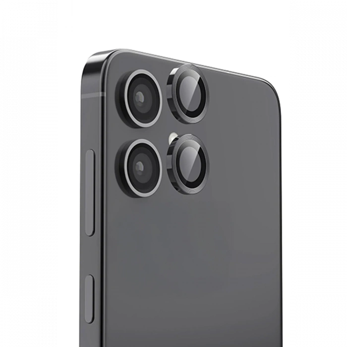 Mey İthalat®  Samsung Galaxy A06 Raze Metal Kamera Lens - Siyah