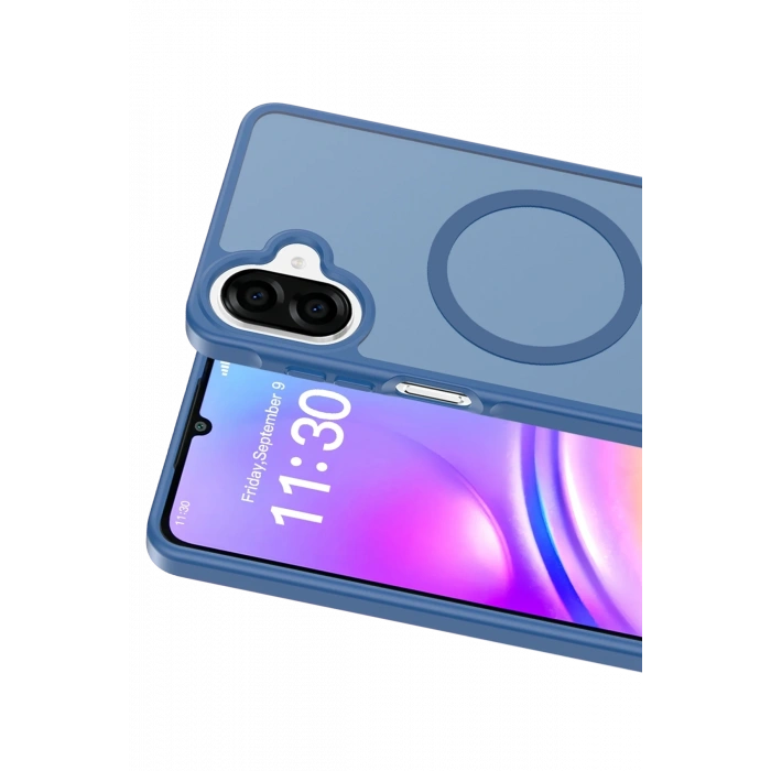 Mey İthalat®  Samsung Galaxy A07 4G Jota Magsafe Kapak - Lacivert