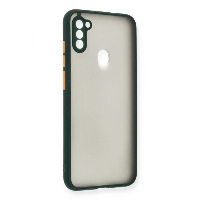 Mey İthalat®  Samsung Galaxy A11 Kılıf Montreal Silikon Kapak - Yeşil