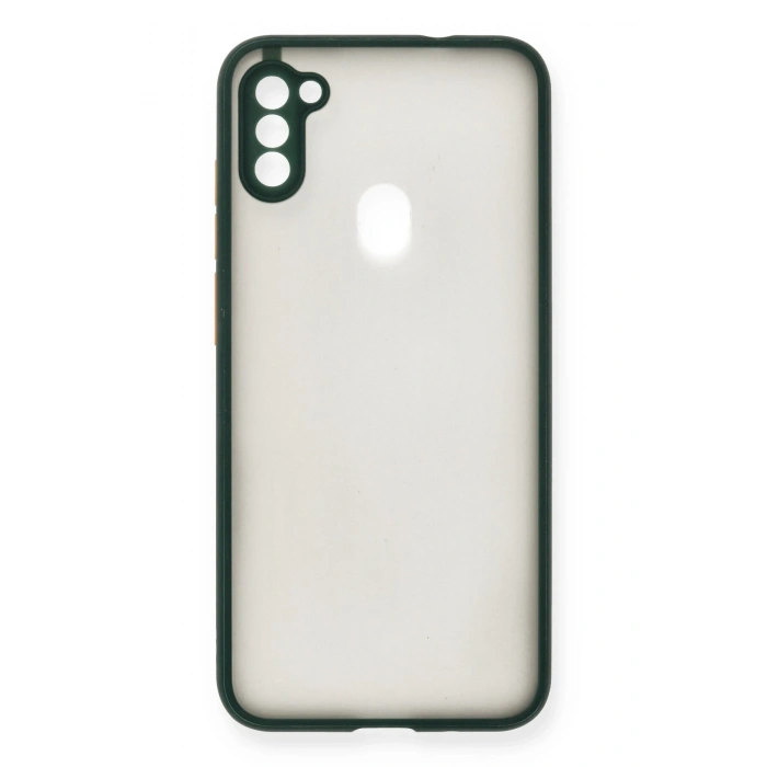 Mey İthalat®  Samsung Galaxy A11 Kılıf Montreal Silikon Kapak - Yeşil