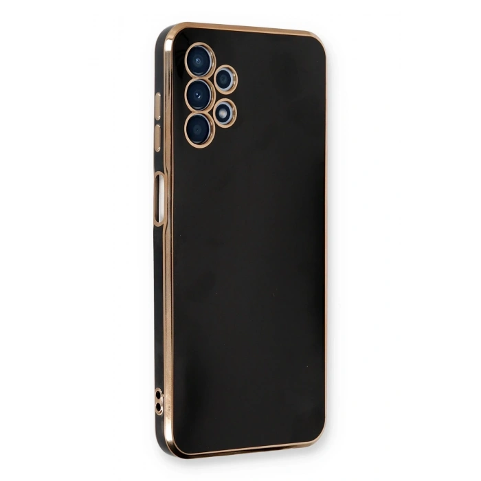 Mey İthalat®  Samsung Galaxy A13 4G Kılıf Volet Silikon - Siyah