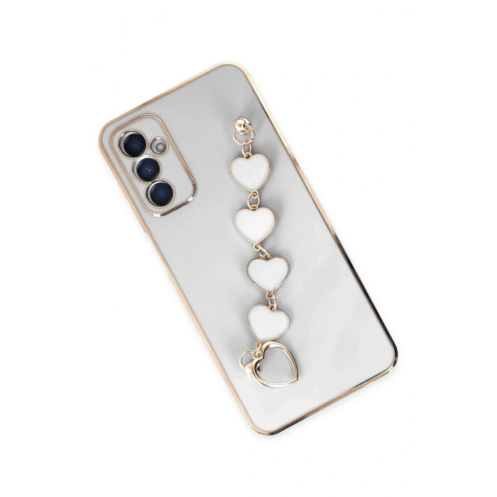 Mey İthalat®  Samsung Galaxy A14 4G Kılıf Esila Silikon - Beyaz