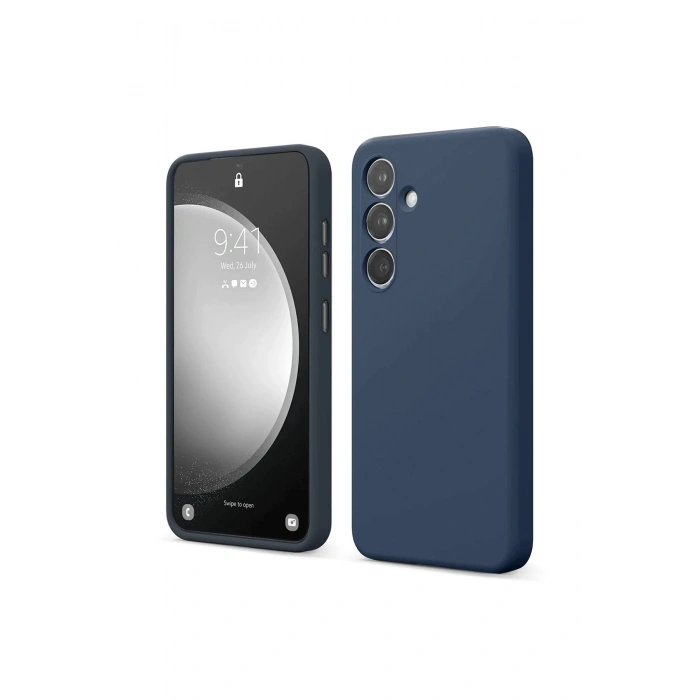 Mey İthalat®  Samsung Galaxy A14 4G Kılıf First Silikon - Lacivert