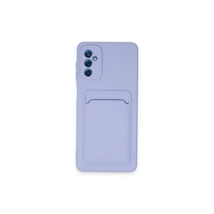 Mey İthalat®  Samsung Galaxy A14 4G Kılıf Kelvin Kartvizitli Silikon - Lila