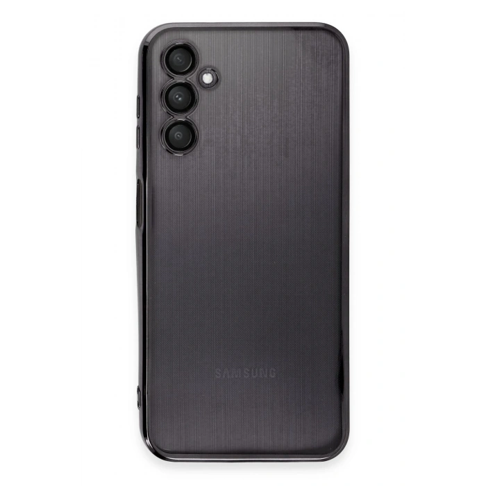 Mey İthalat®  Samsung Galaxy A14 4G Kılıf  Lensli Silikon - Siyah