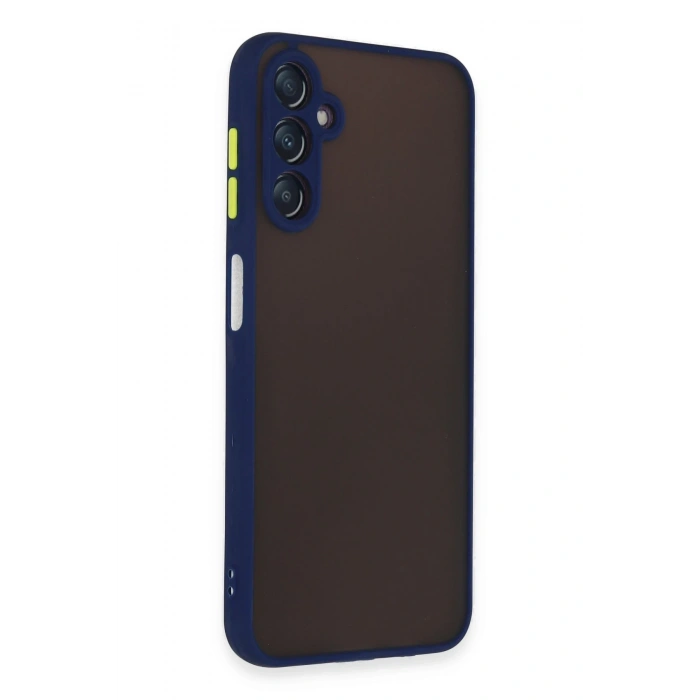 Mey İthalat®  Samsung Galaxy A14 4G Kılıf Montreal Silikon Kapak - Lacivert