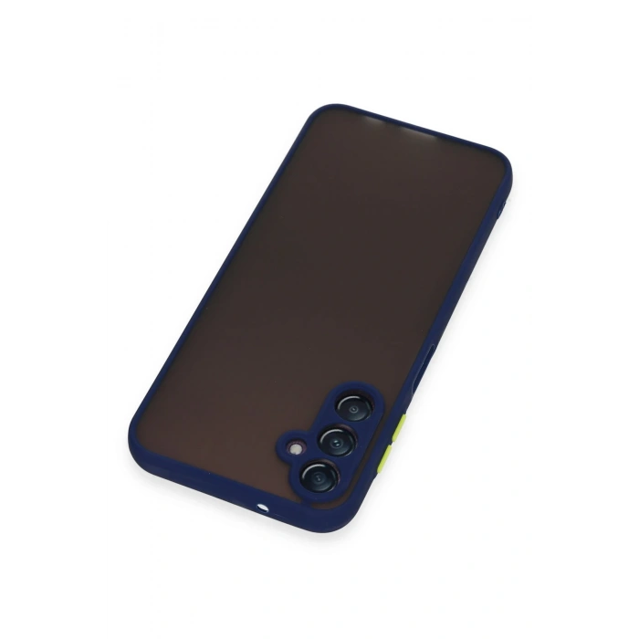 Mey İthalat®  Samsung Galaxy A14 4G Kılıf Montreal Silikon Kapak - Lacivert