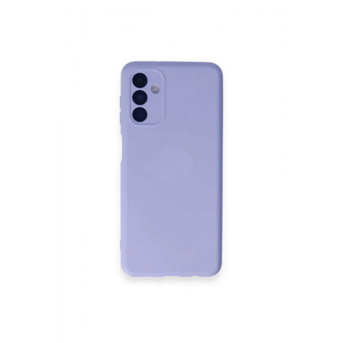 Mey İthalat®  Samsung Galaxy A14 4G Kılıf Nano içi Kadife Silikon - Lila
