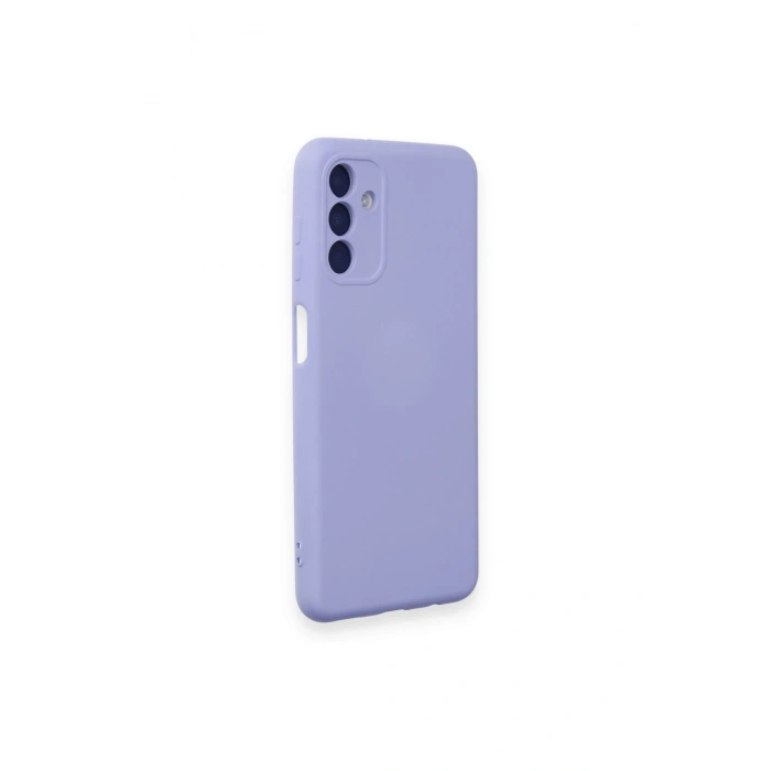 Mey İthalat®  Samsung Galaxy A14 4G Kılıf Nano içi Kadife Silikon - Lila