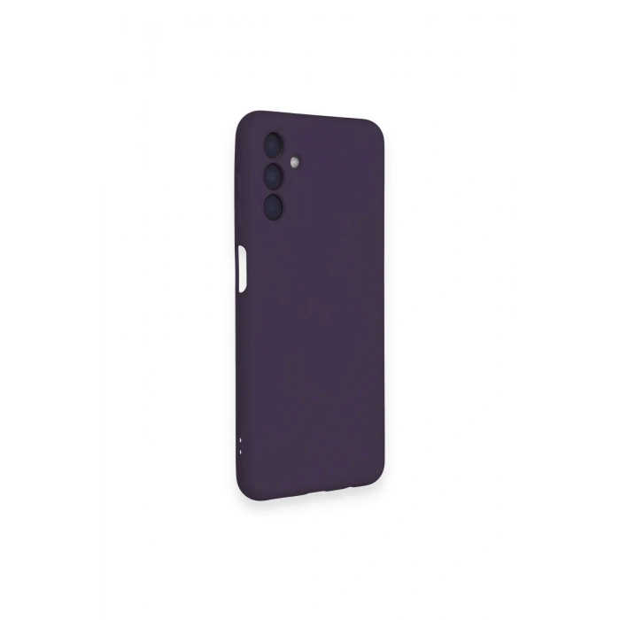 Mey İthalat®  Samsung Galaxy A14 4G Kılıf Nano içi Kadife Silikon - Mor