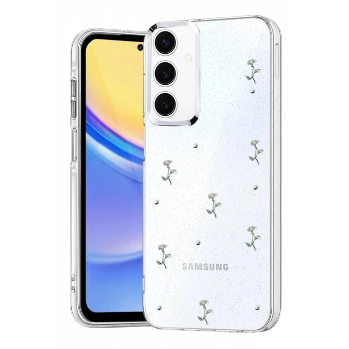 Mey İthalat®  Samsung Galaxy A15 4G Fiyonk Desenli Kapak - Desen 2