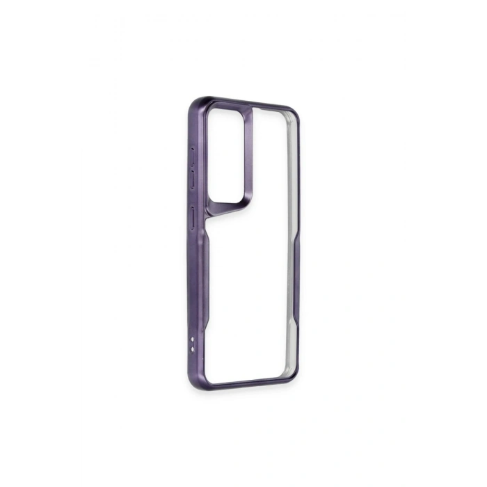 Mey İthalat®  Samsung Galaxy A15 4G Kılıf Boyi Silikon Kapak - Derin Mor