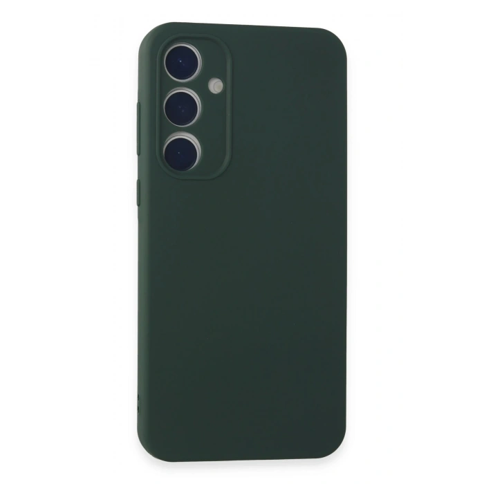 Mey İthalat®  Samsung Galaxy A15 4G Kılıf First Silikon - Koyu Yeşil