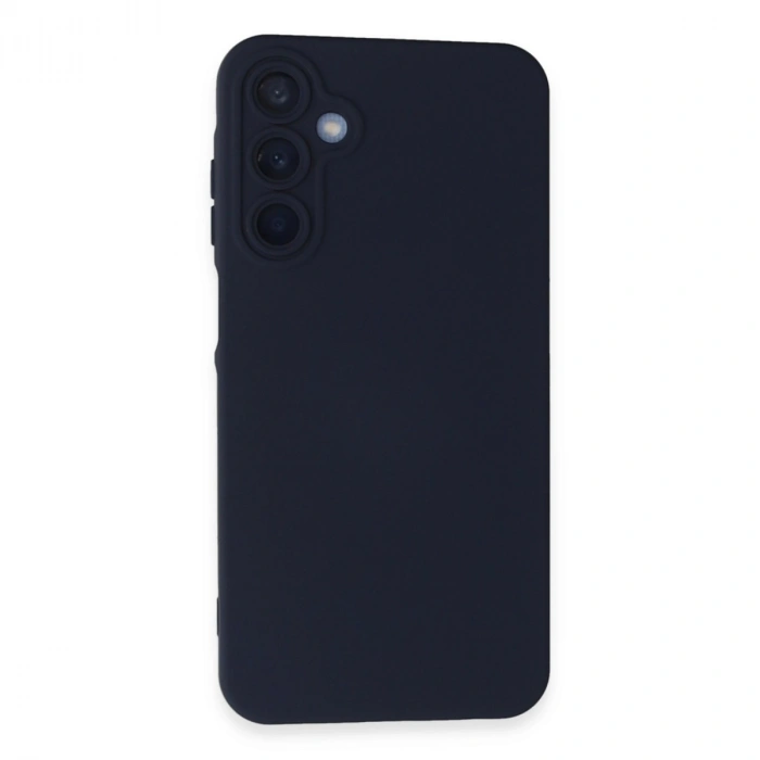Mey İthalat®  Samsung Galaxy A15 4G Kılıf Nano içi Kadife Silikon - Lacivert