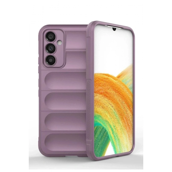 Mey İthalat®  Samsung Galaxy A15 4G Kılıf Optimum Silikon - Mor