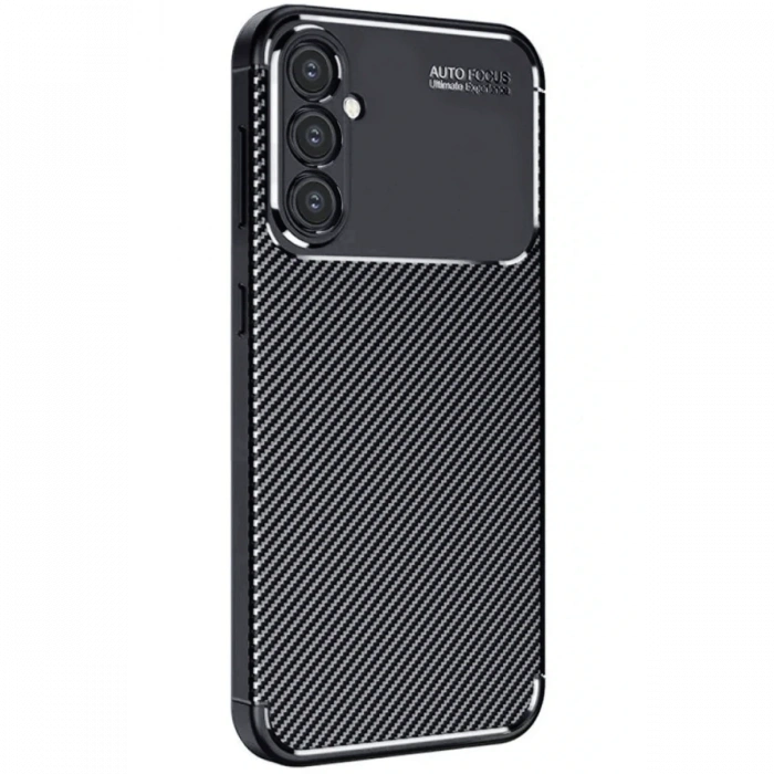 Mey İthalat®  Samsung Galaxy A16 5G Kılıf Auto Focus Karbon Kapak - Siyah
