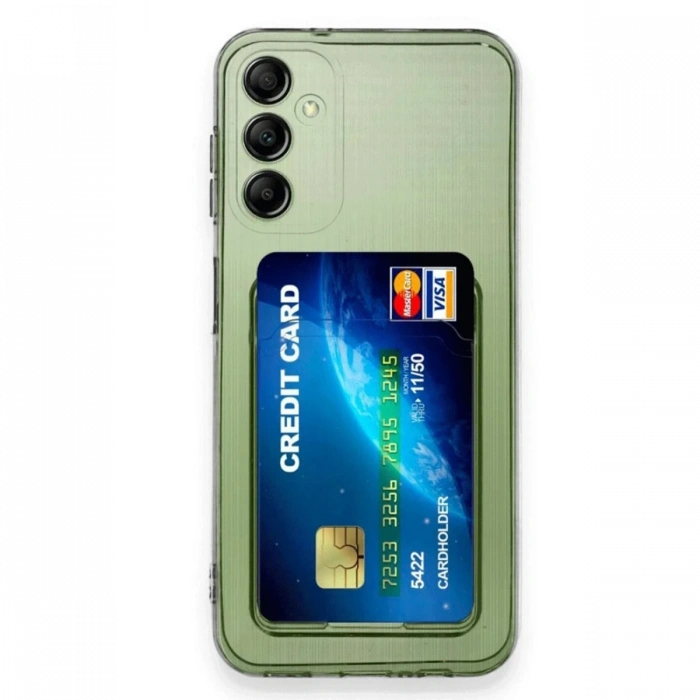 Mey İthalat®  Samsung Galaxy A16 5G Kılıf Kart Şeffaf Silikon - Şeffaf