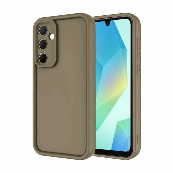Mey İthalat®  Samsung Galaxy A16 5G Kılıf Viera Silikon - Kahverengi