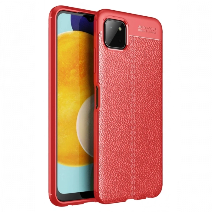 Mey İthalat®  Samsung Galaxy A22 Kılıf Auto Focus Kapak - Kırmızı