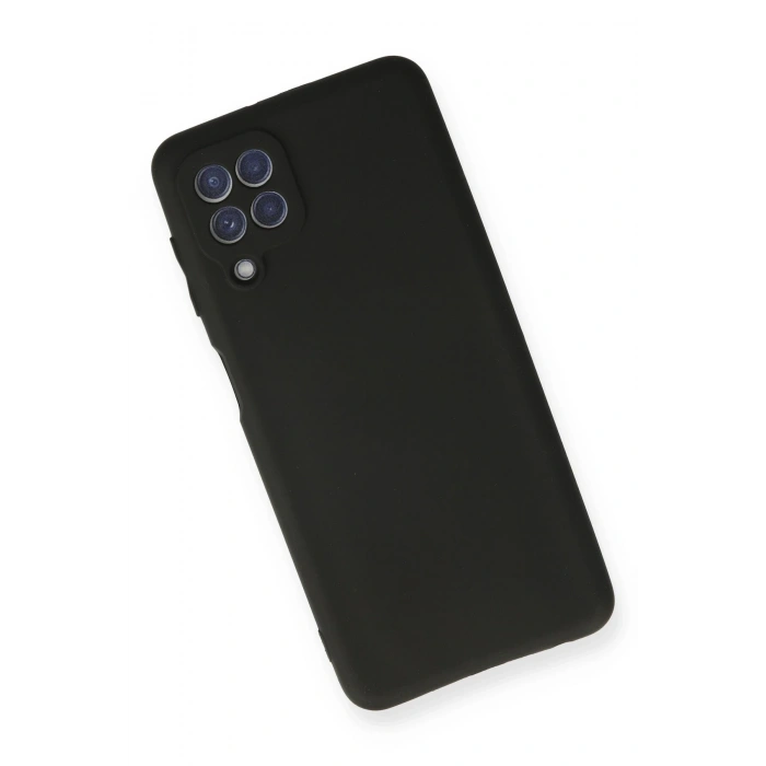Mey İthalat®  Samsung Galaxy A22 Kılıf First Silikon - Siyah