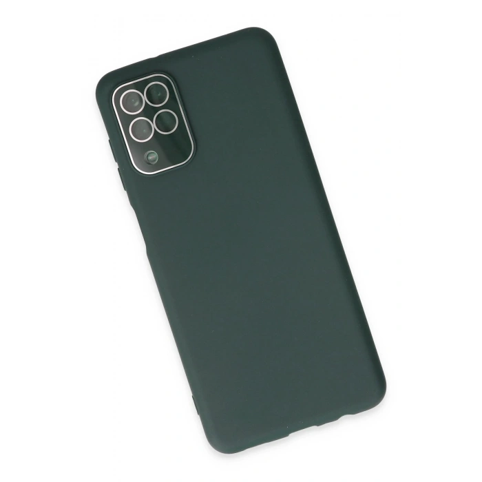 Mey İthalat®  Samsung Galaxy A22 Kılıf Lansman Glass Kapak - Koyu Yeşil