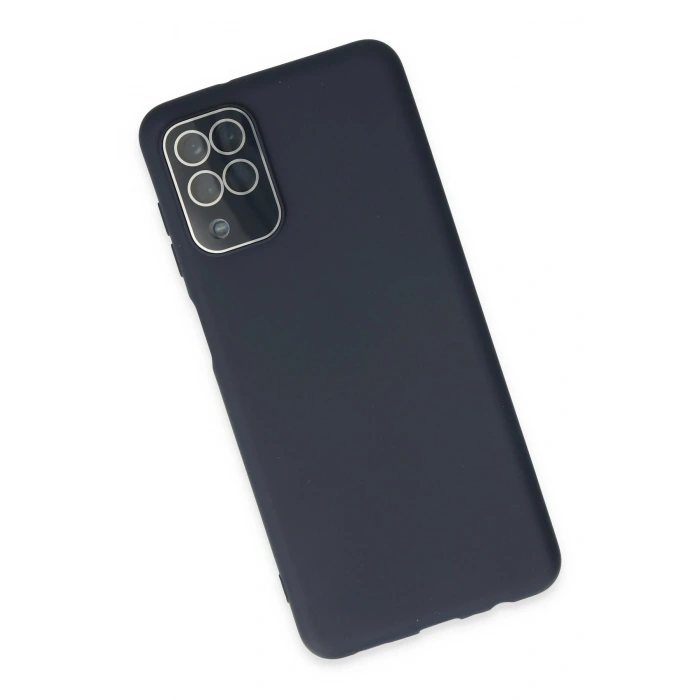 Mey İthalat®  Samsung Galaxy A22 Kılıf Lansman Glass Kapak - Lacivert