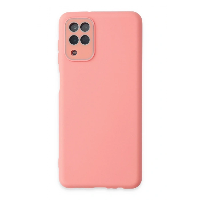Mey İthalat®  Samsung Galaxy A22 Kılıf Lansman Glass Kapak - Pembe