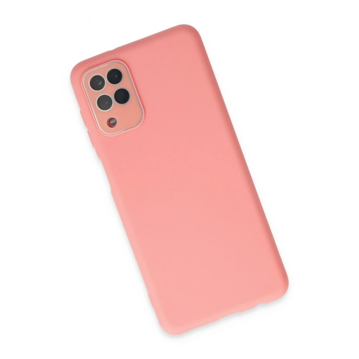 Mey İthalat®  Samsung Galaxy A22 Kılıf Lansman Glass Kapak - Pembe