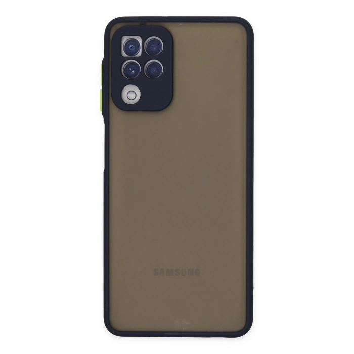 Mey İthalat®  Samsung Galaxy A22 Kılıf Montreal Silikon Kapak - Lacivert