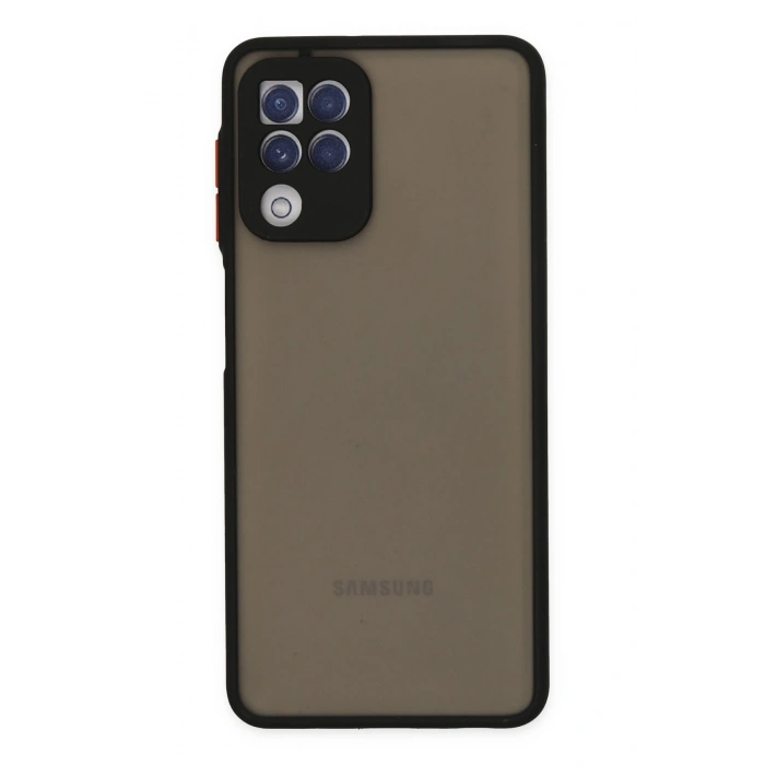 Mey İthalat®  Samsung Galaxy A22 Kılıf Montreal Silikon Kapak - Siyah