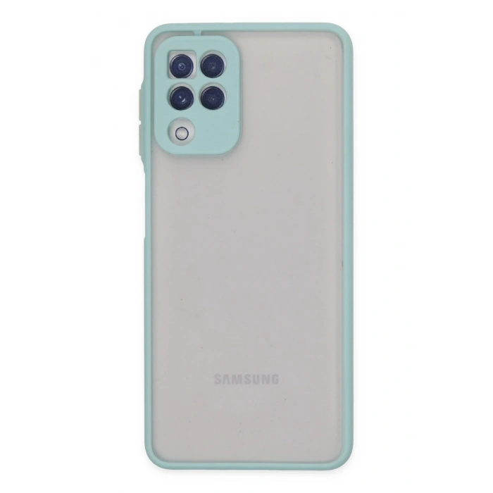Mey İthalat®  Samsung Galaxy A22 Kılıf Montreal Silikon Kapak - Turkuaz