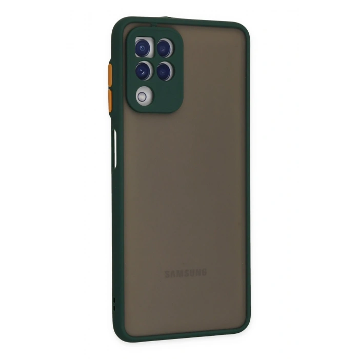 Mey İthalat®  Samsung Galaxy A22 Kılıf Montreal Silikon Kapak - Yeşil